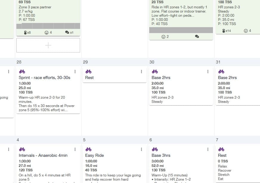 Personalized Training Plans